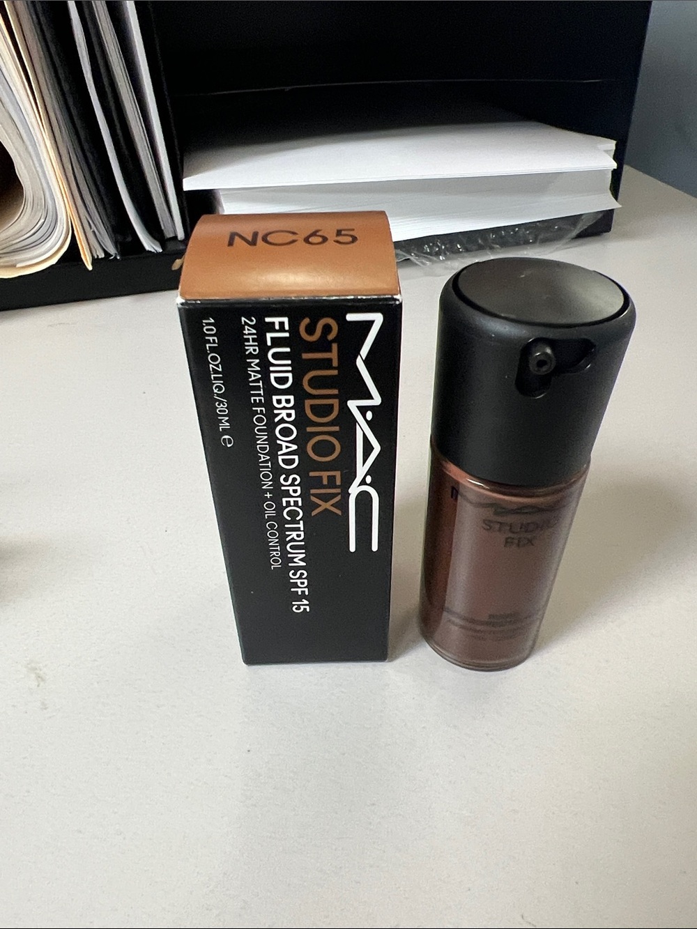 MAC Cosmetics Studio Fix Fluid Foundation NC65 - 30ml (Brown Shade)